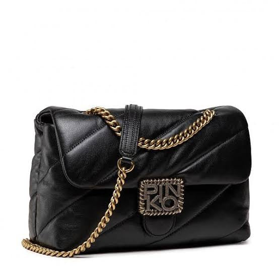 Pinko Love Classic Puff Maxi Quilt Jewel Bag