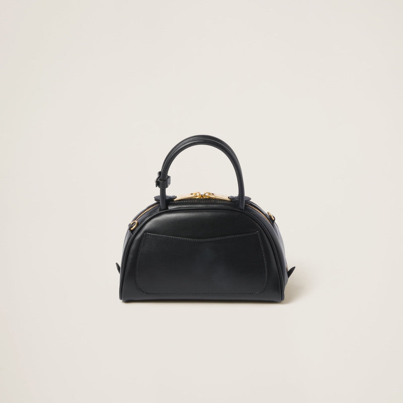 Miu Miu Beau Small Leather Bowling Bag