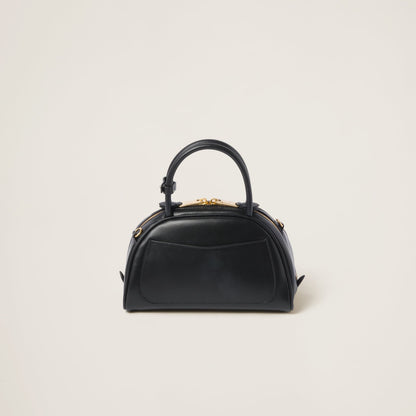 Miu Miu Beau Small Leather Bowling Bag