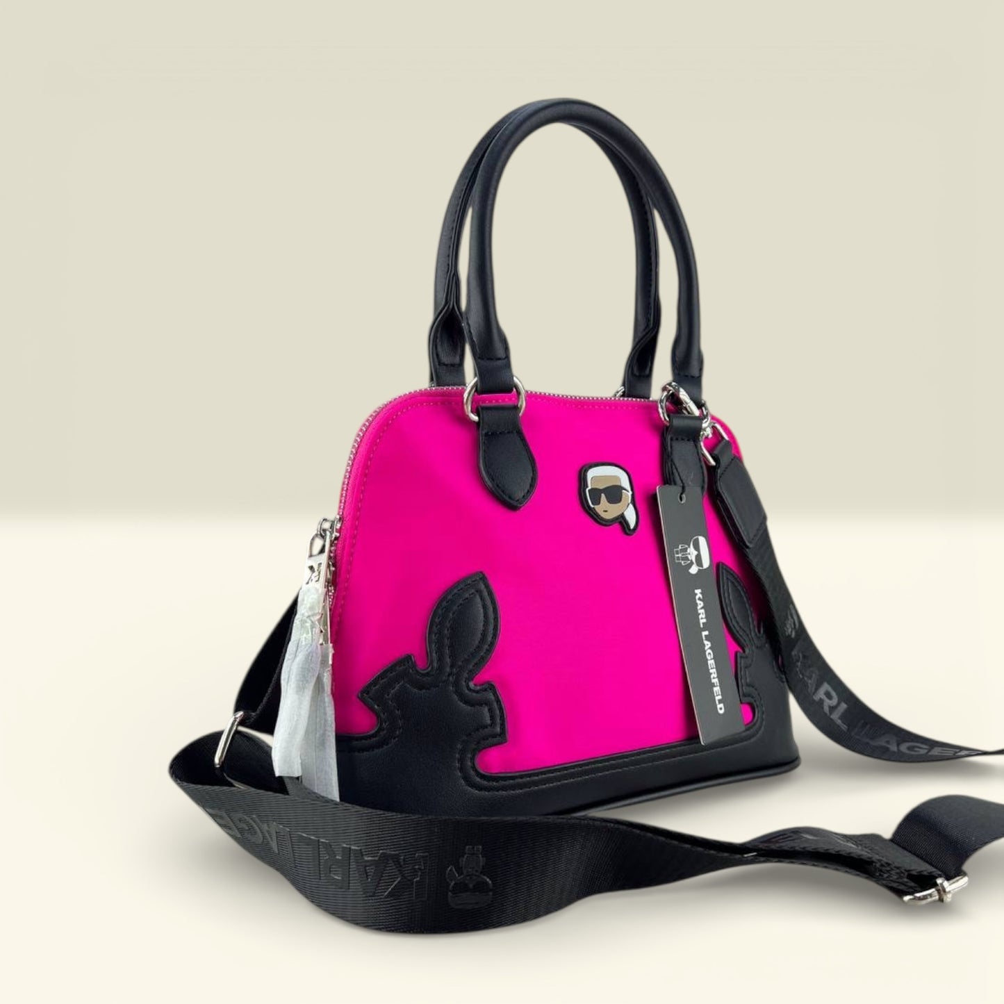 Karl Lagerfeld K/Ikonik Nylon Satchels