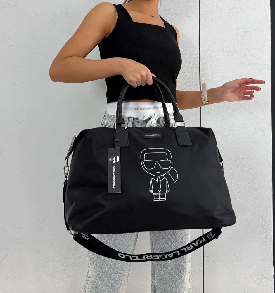 Karl Lagerfeld K/Ikonik weekender duffle bag