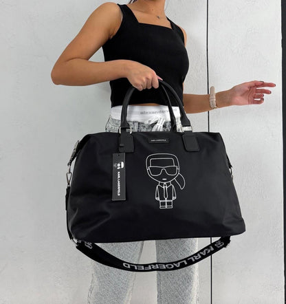 Karl Lagerfeld K/Ikonik weekender duffle bag