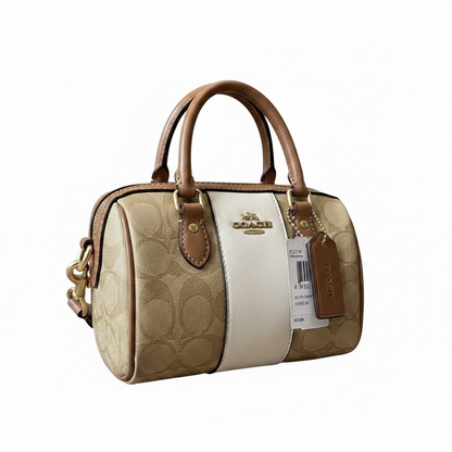COACH Mini Rowan Crossbody in Signature Canvas with Stripe