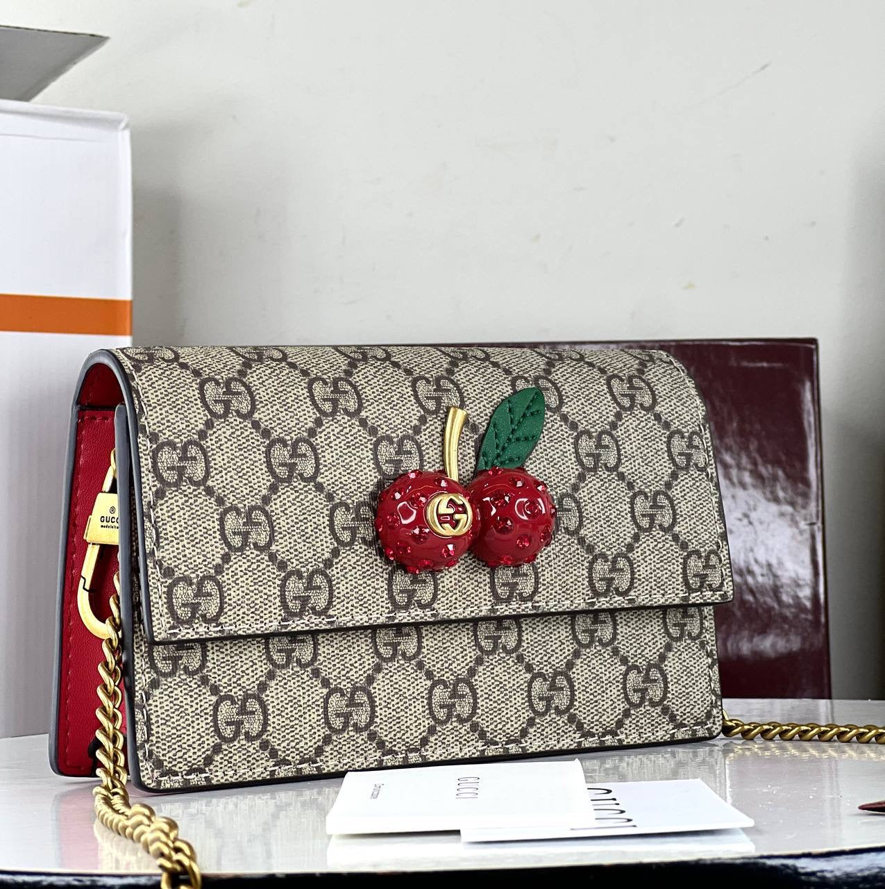Gucci Signature Mini Bag with Cherries