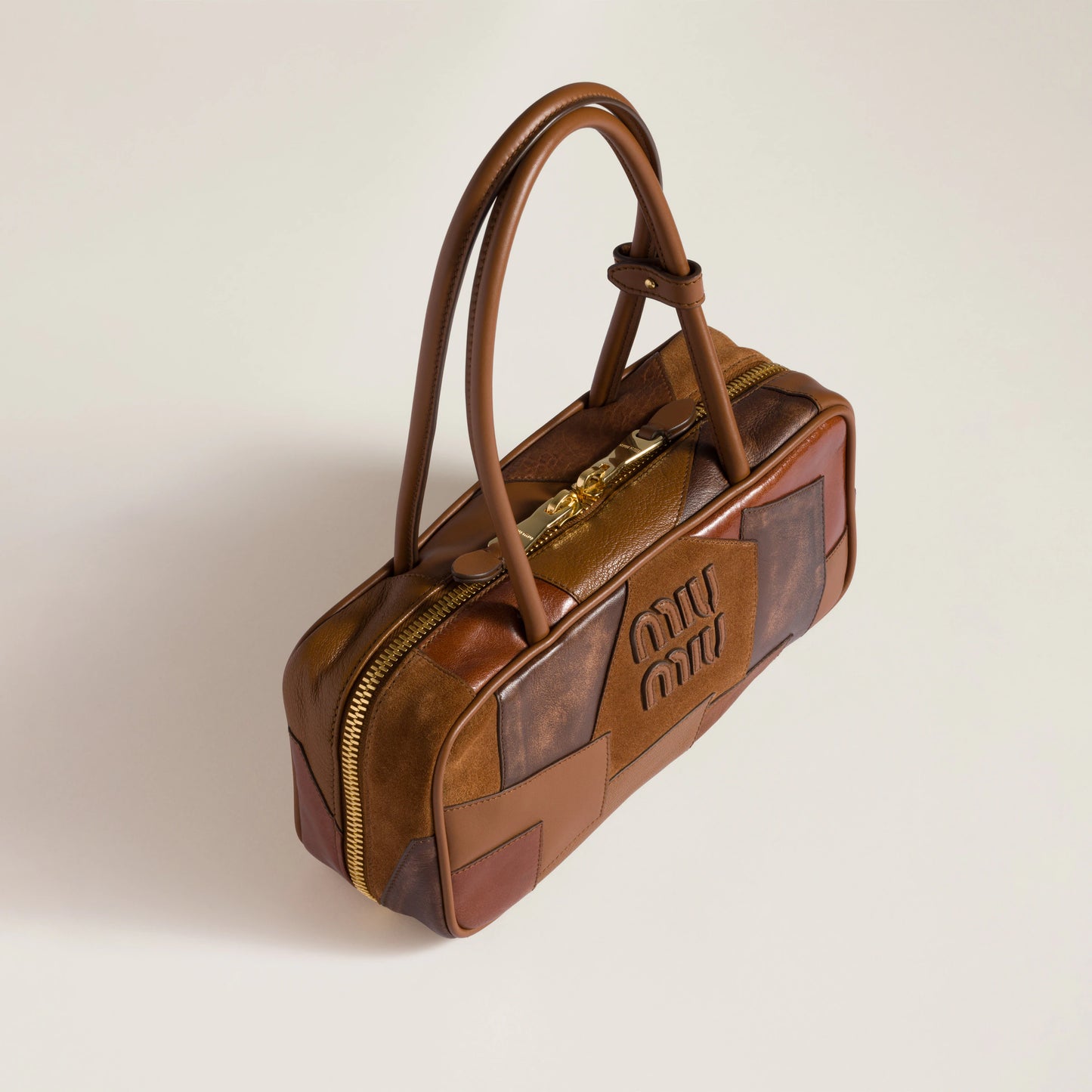 Miu Miu Patchwork Leather Tote Bag