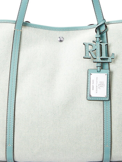 Ralph Lauren Canvas & Leather Large Emerie Tote