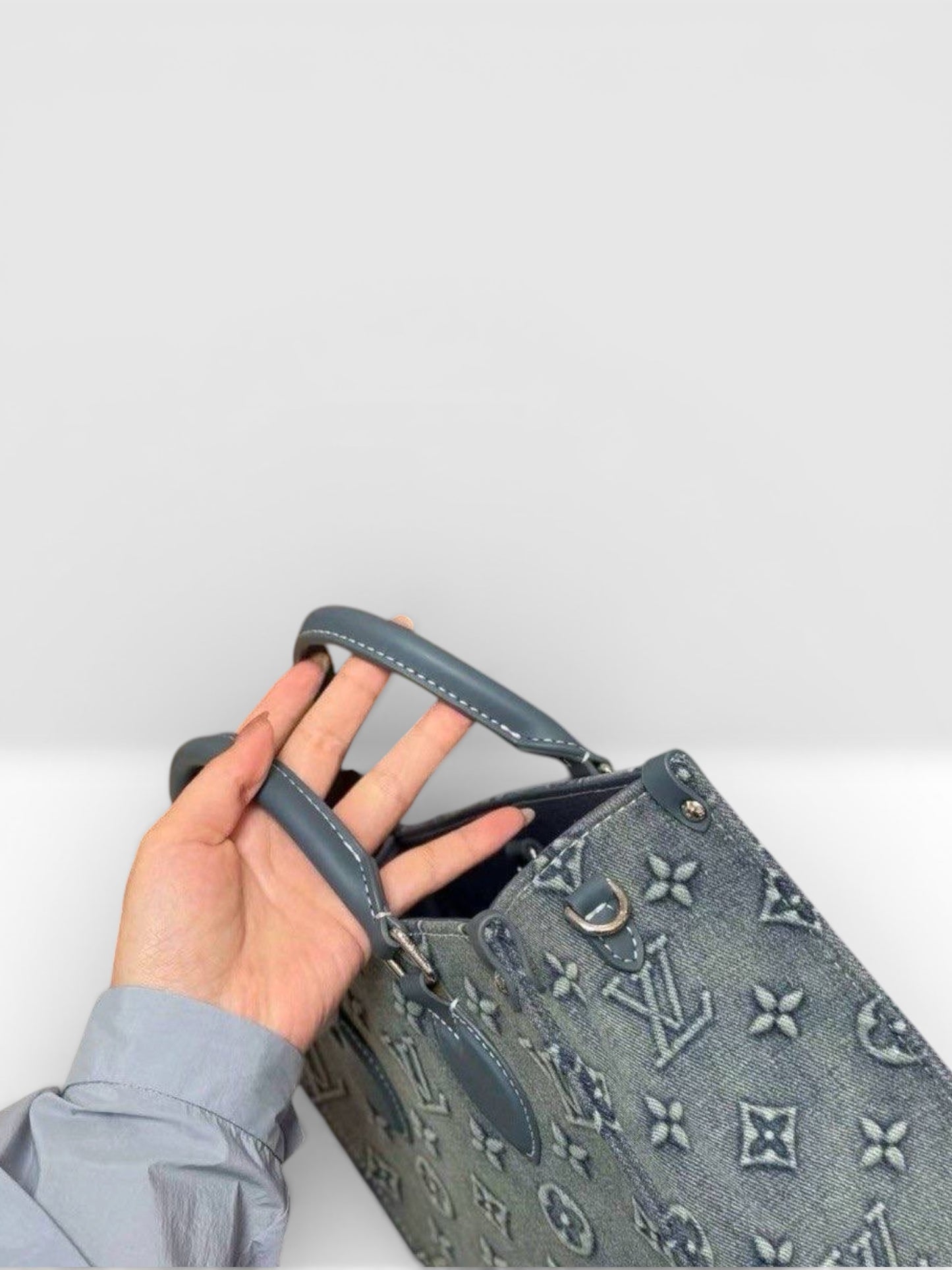 Louis Vuitton OnTheGo PM denim handbag