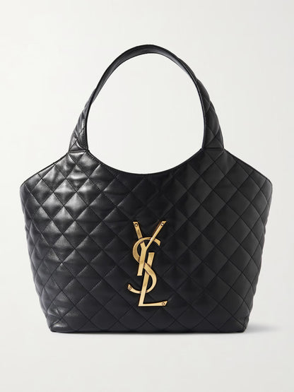 Saint Laurent Icare Quilted Tote Bag