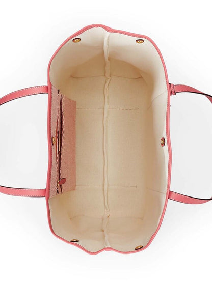 Ralph Lauren Canvas & Leather Large Emerie Tote
