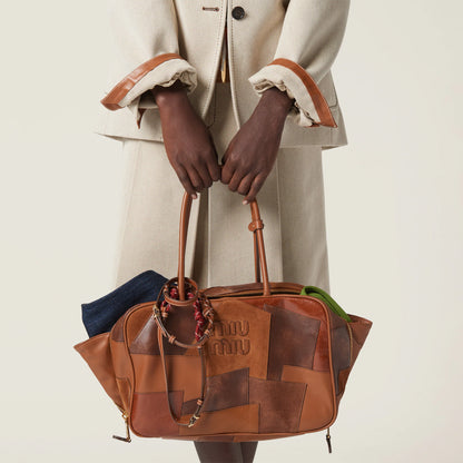 Miu Miu Patchwork Leather Tote Bag