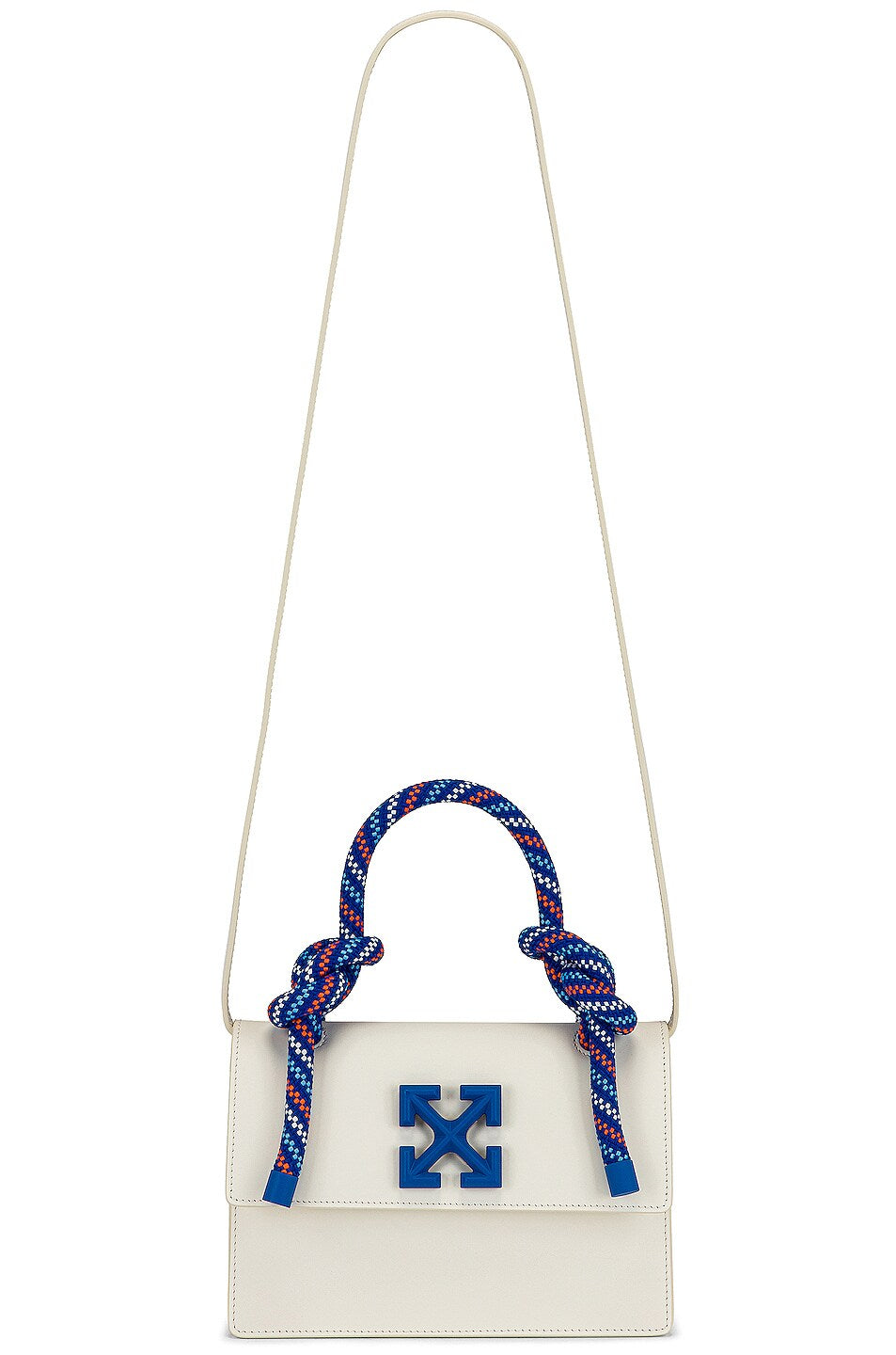 Off-White Jitney 1.4 leather top-handle bag