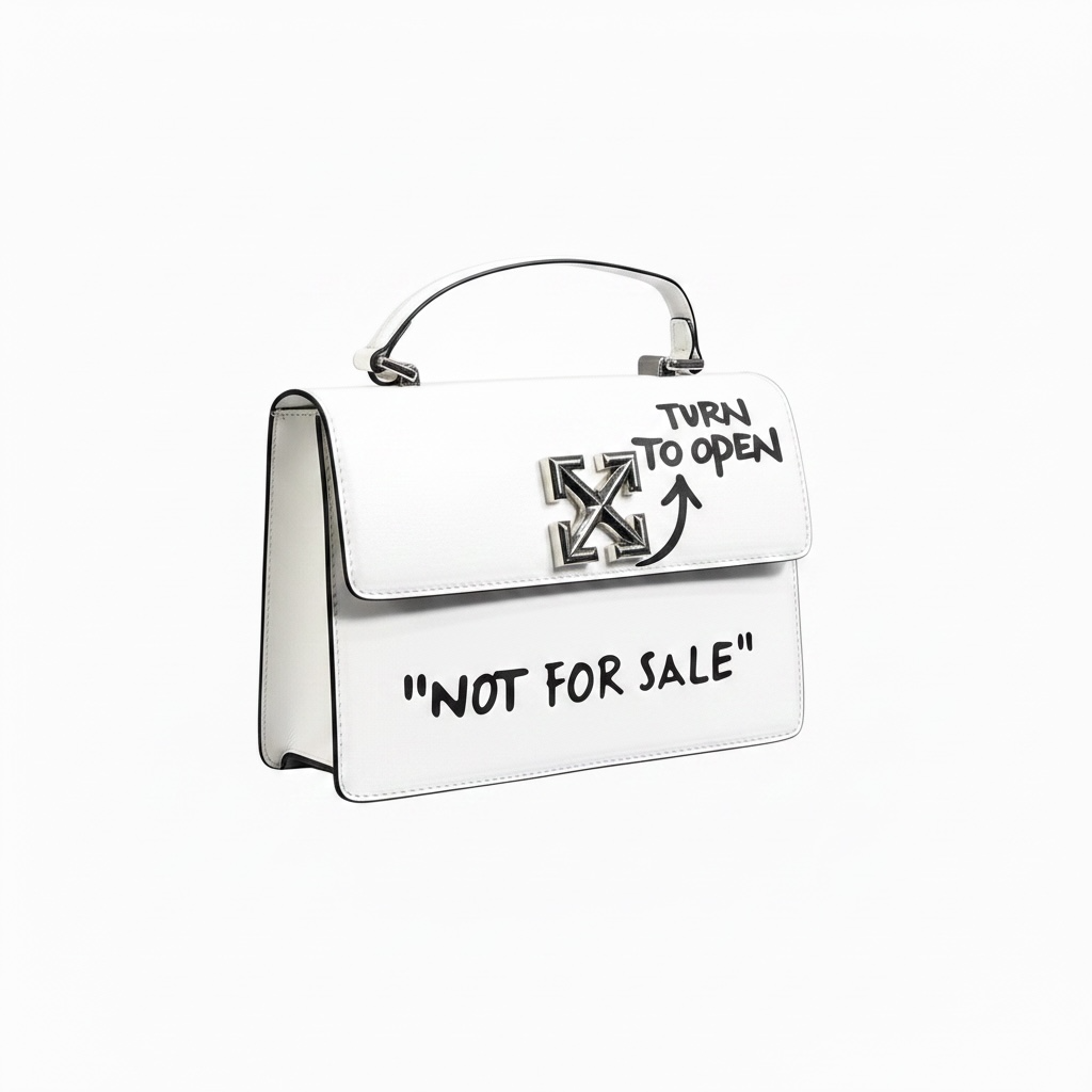 Off-White Jitney 1.4 leather top-handle bag