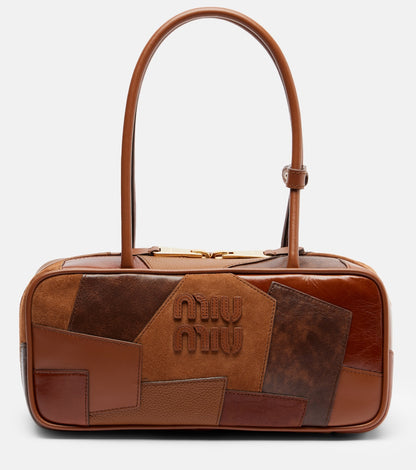 Miu Miu Patchwork Leather Tote Bag