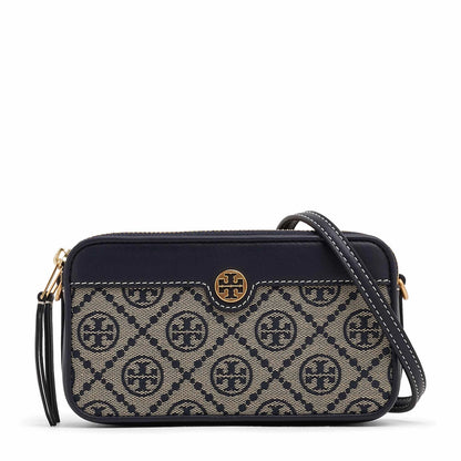 Tory Burch T Monogram Jacquard Double-Zip Mini Bag