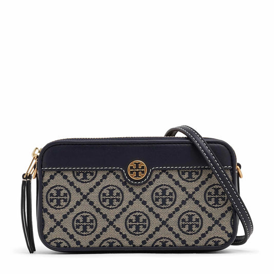 Tory Burch T Monogram Jacquard Double-Zip Mini Bag