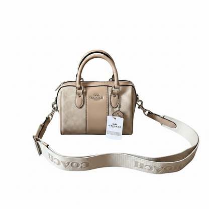 COACH Mini Rowan Crossbody in Signature Canvas with Stripe