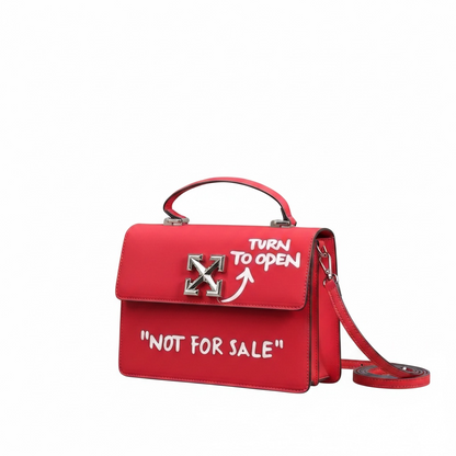Off-White Jitney 1.4 leather top-handle bag