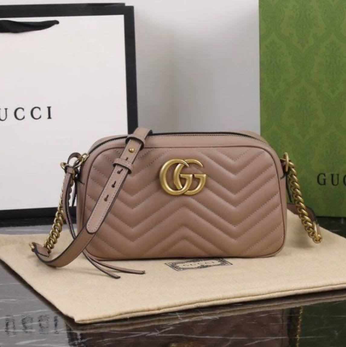 Gucci GG Marmont Small Quilted Leather Bag