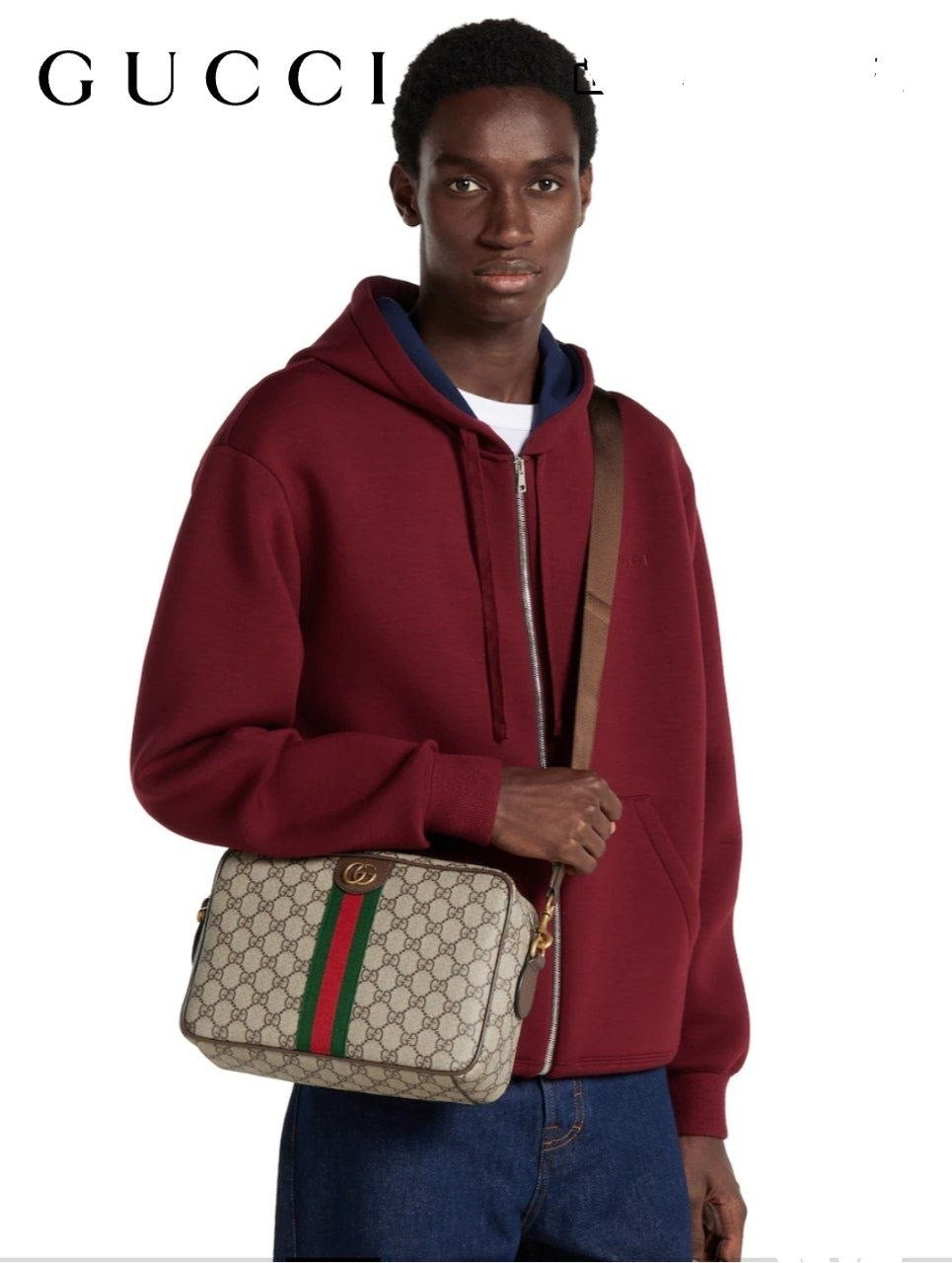 Gucci Ophidia GG Canvas Medium  Crossbody Bag
