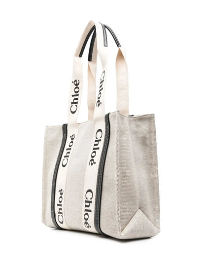 CHOLOÉ LARGE WOODY TOTE BAG