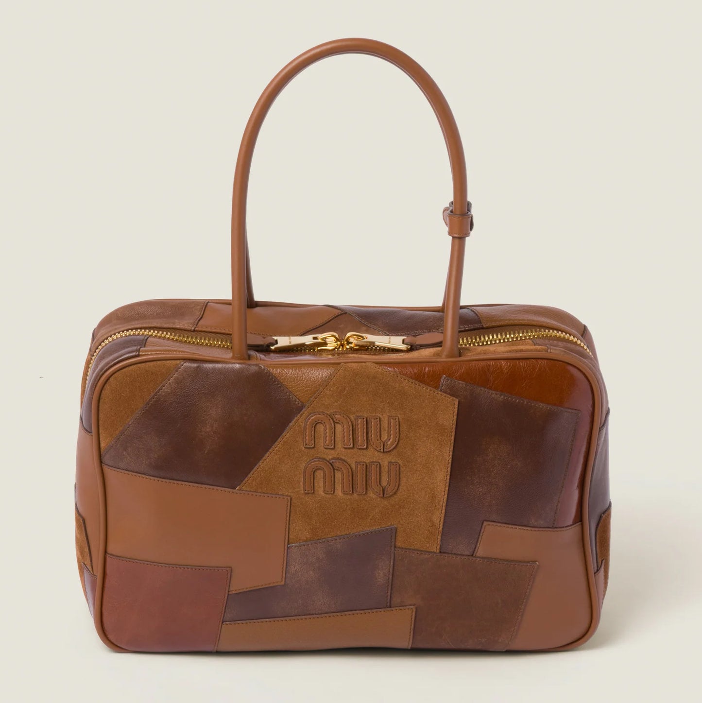 Miu Miu Patchwork Leather Tote Bag