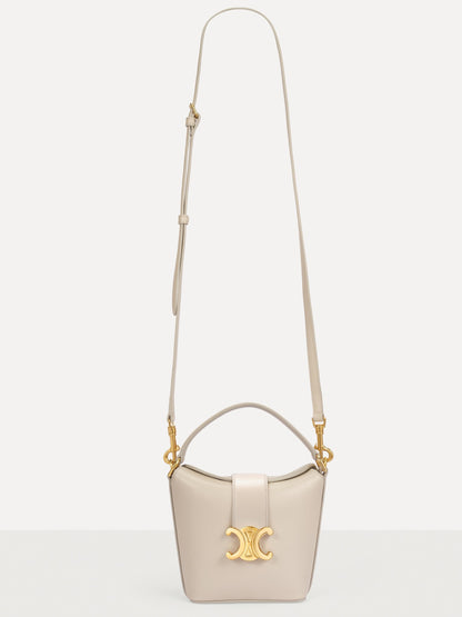 CELINE SMALL BUCKET CUIR TRIOMPHE BAG