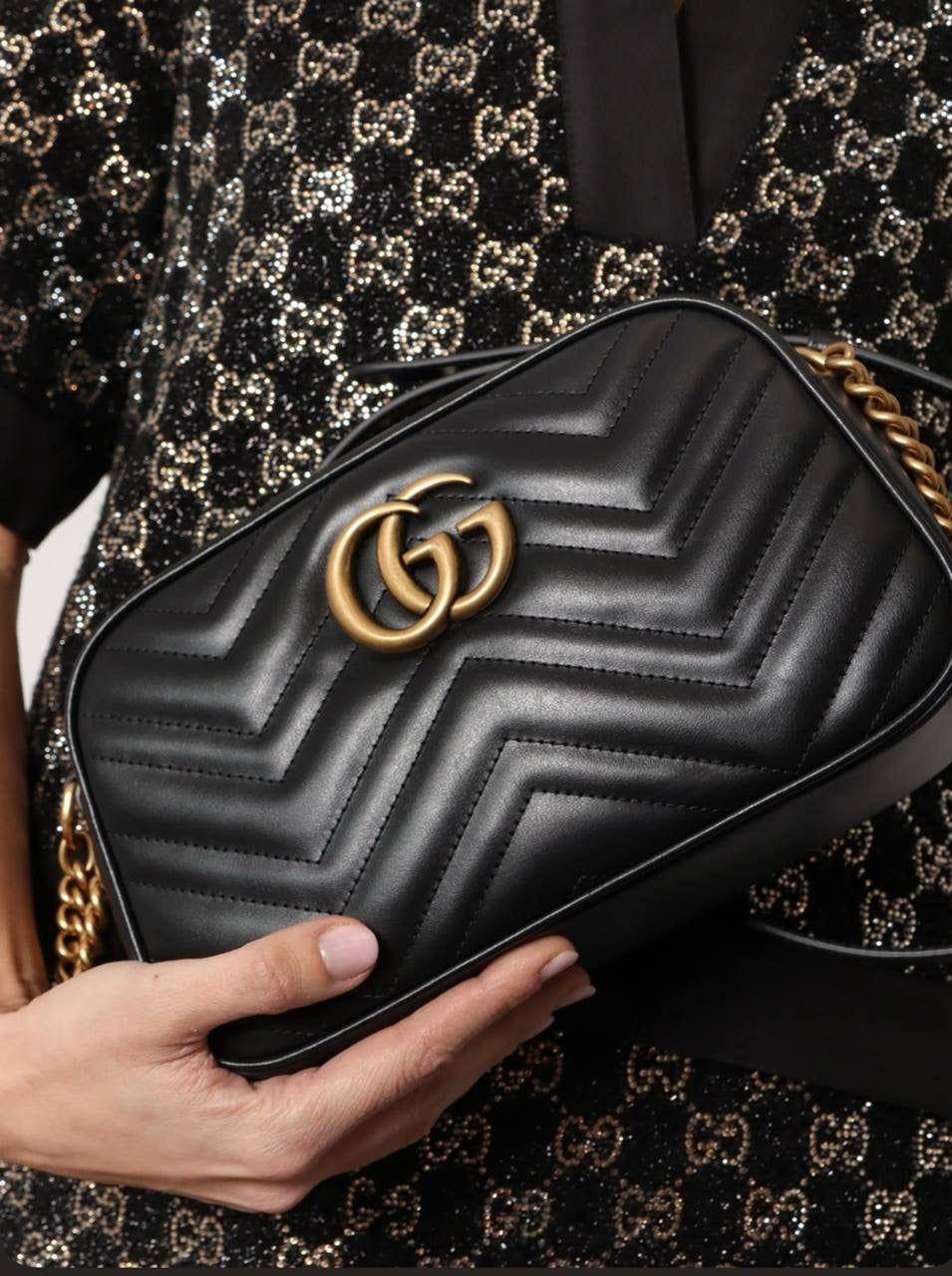 Gucci GG Marmont Small Quilted Leather Bag