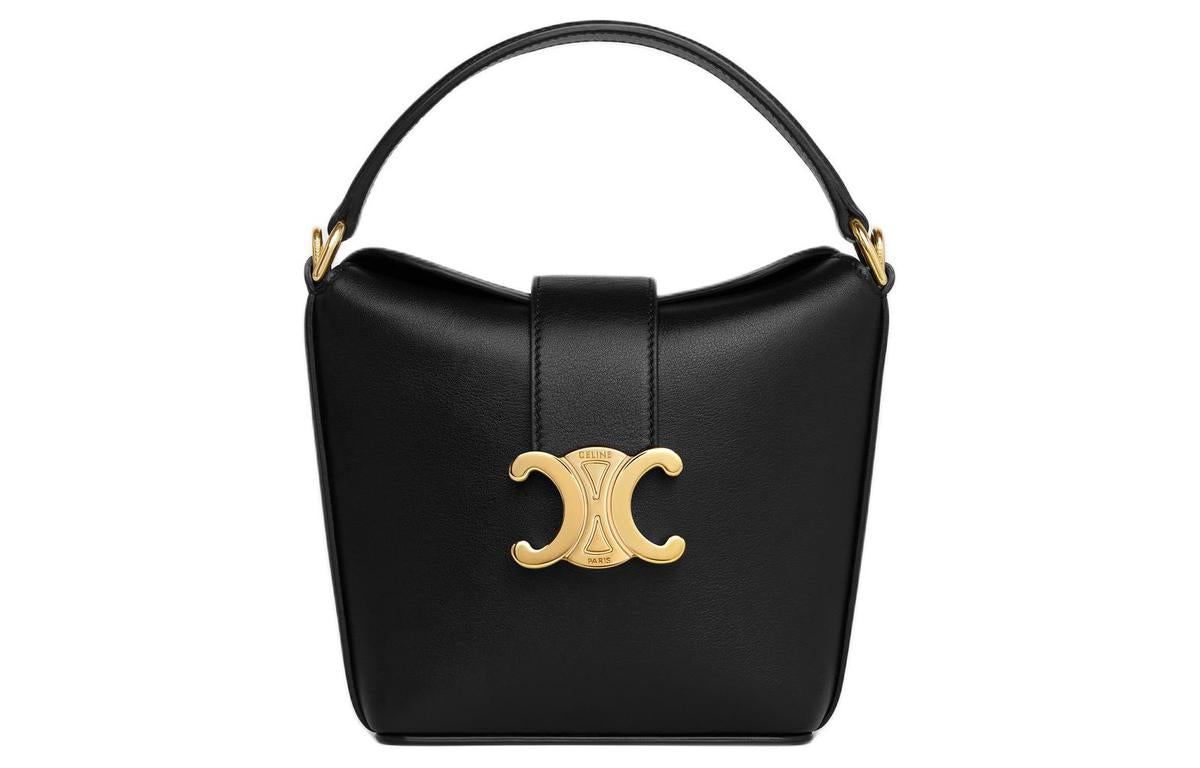 CELINE SMALL BUCKET CUIR TRIOMPHE BAG
