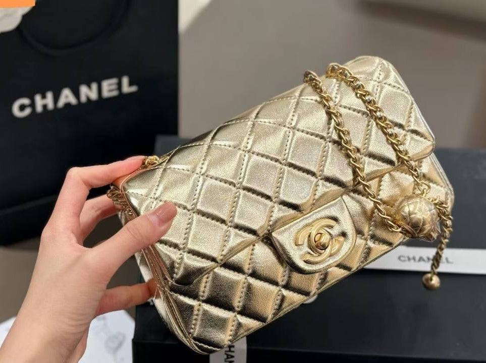 Chanel Quilted Pearl Crush Flap Bag