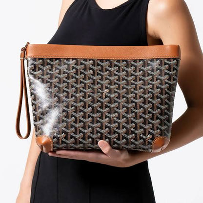 Goyard Conti Pouch in Goyardine Canvas