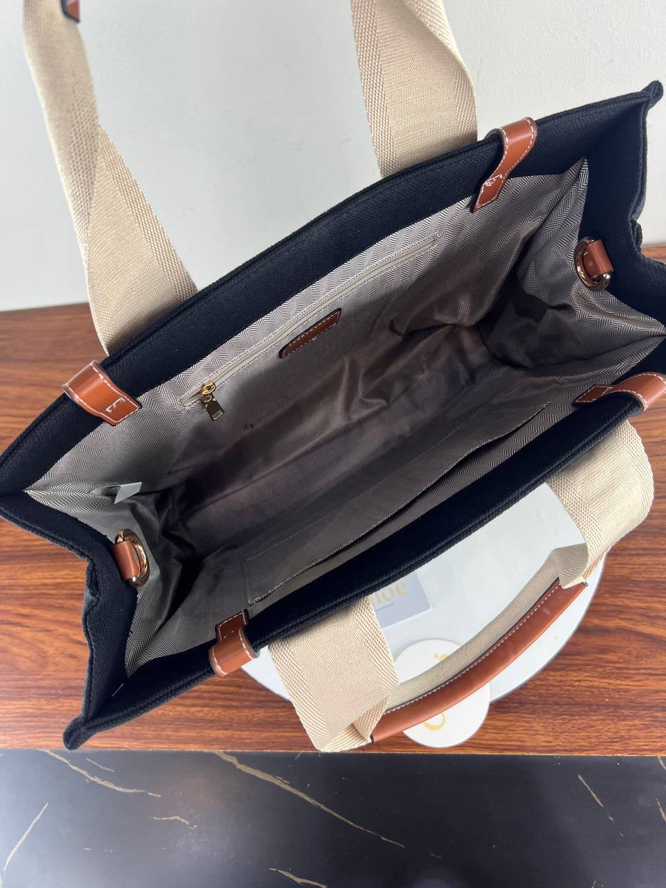 CHOLOÉ LARGE WOODY TOTE BAG
