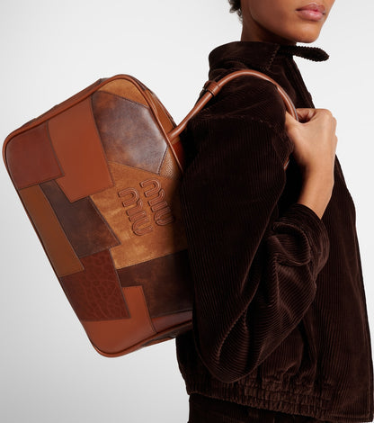 Miu Miu Patchwork Leather Tote Bag