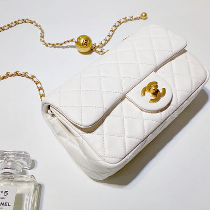 Chanel Quilted Pearl Crush Flap Bag
