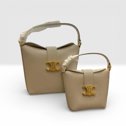 CELINE SMALL BUCKET CUIR TRIOMPHE BAG