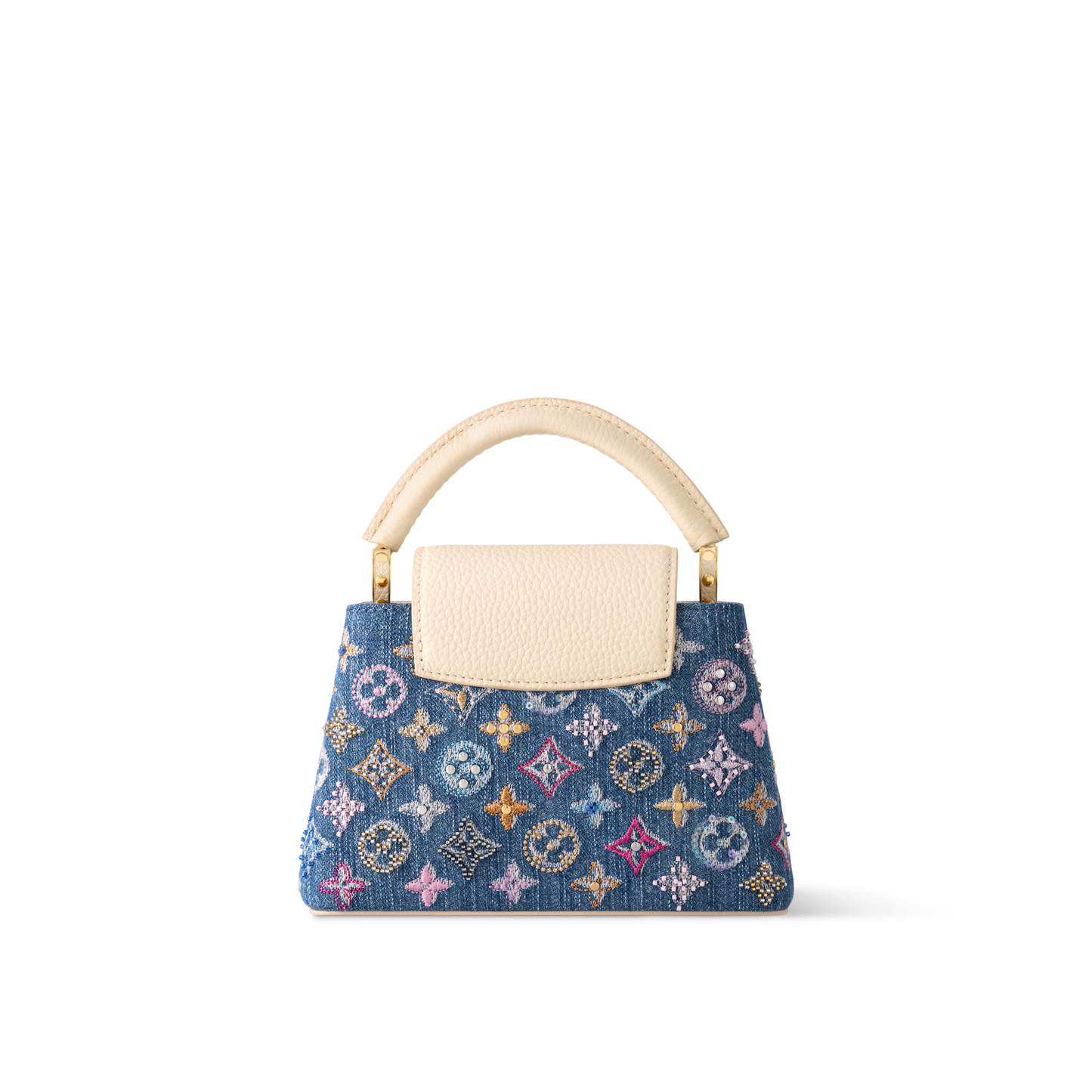 Louis Vuitton Capucines Mini Denim Embroidered Bag
