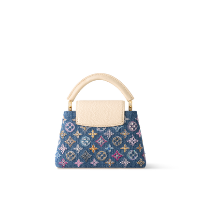 Louis Vuitton Capucines Mini Denim Embroidered Bag