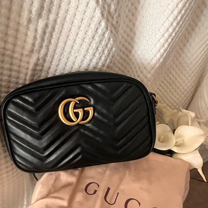 Gucci GG Marmont Small Quilted Leather Bag