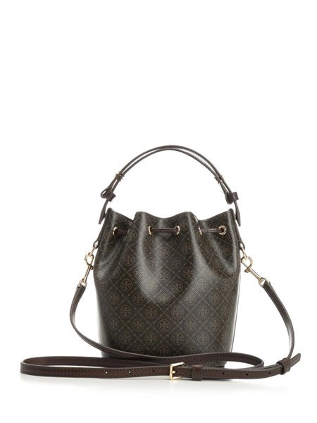 Tory Burch T Monogram Coated Canvas Mini Bucket Bag