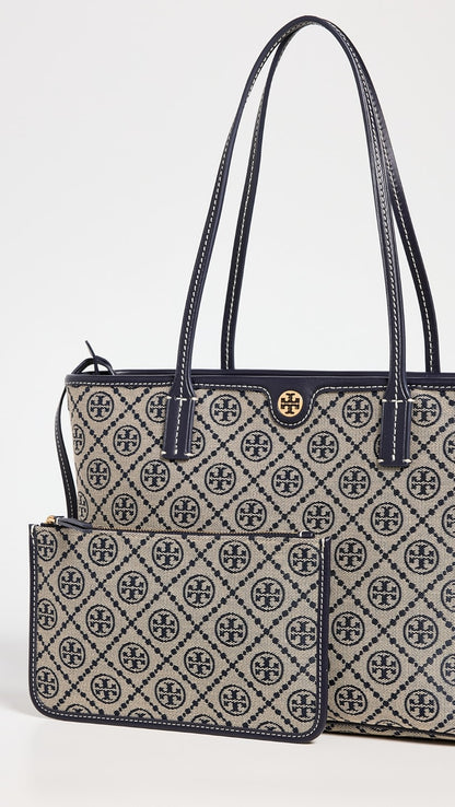 Tory Burch T Monogram Jacquard Tote Bag
