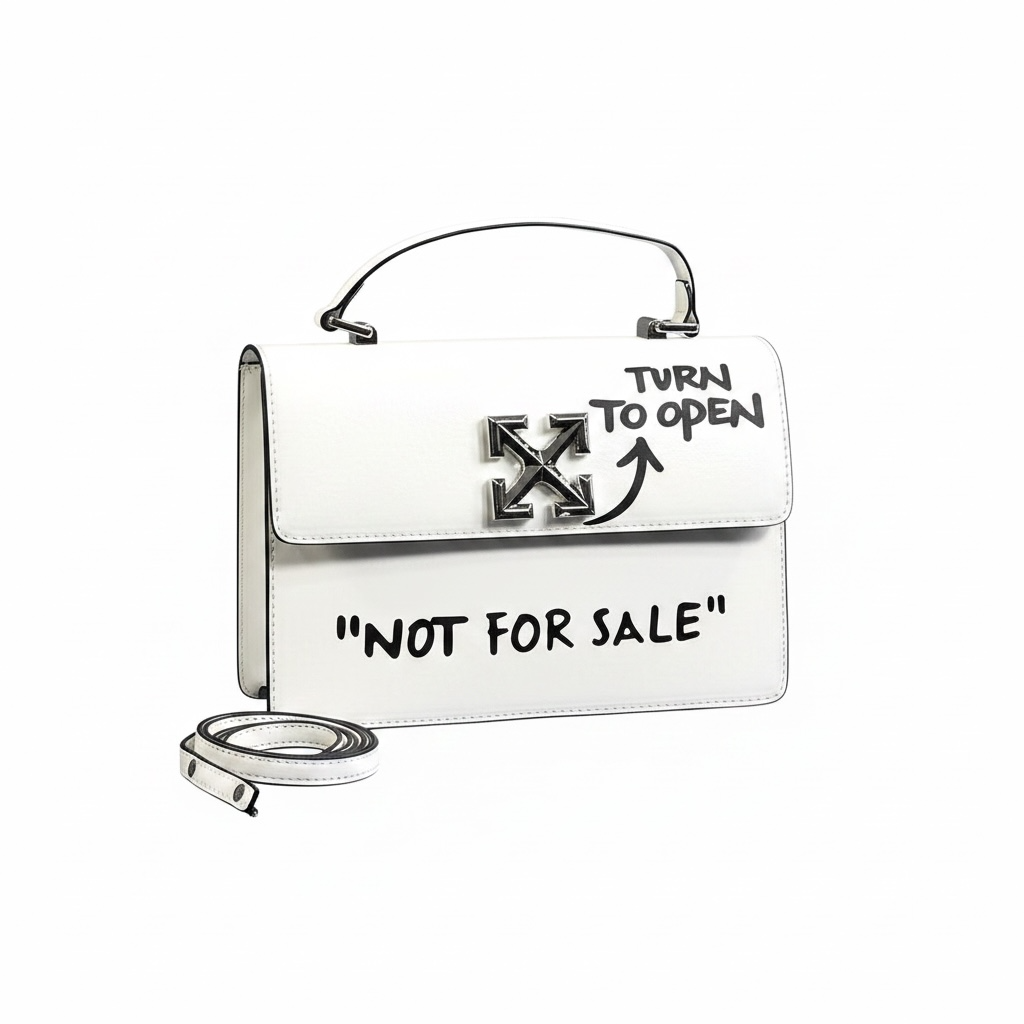 Off-White Jitney 1.4 leather top-handle bag