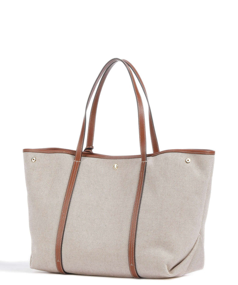 Ralph Lauren Canvas & Leather Large Emerie Tote