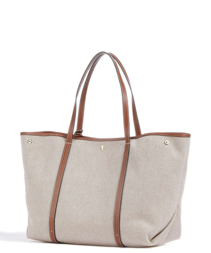 Ralph Lauren Canvas & Leather Large Emerie Tote