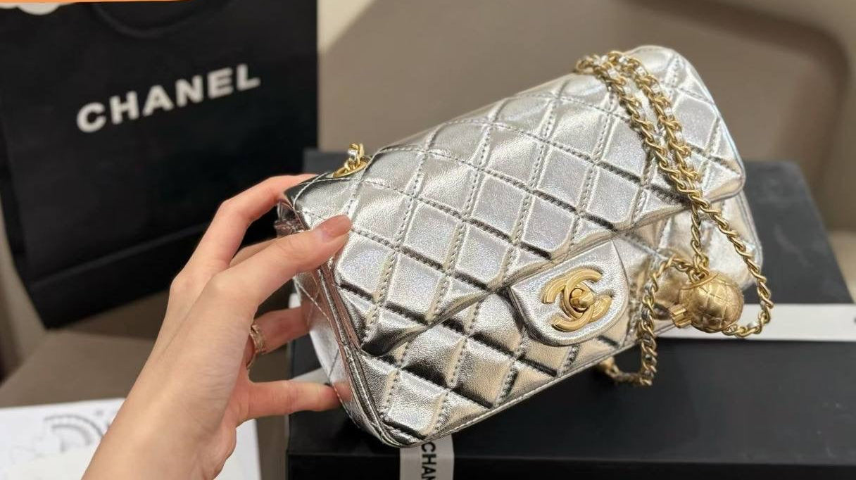 Chanel Quilted Pearl Crush Flap Bag