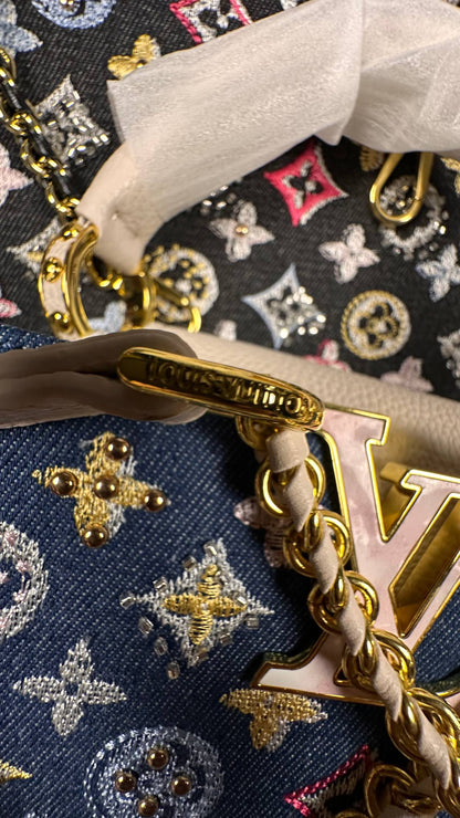 Louis Vuitton Capucines Mini Denim Embroidered Bag