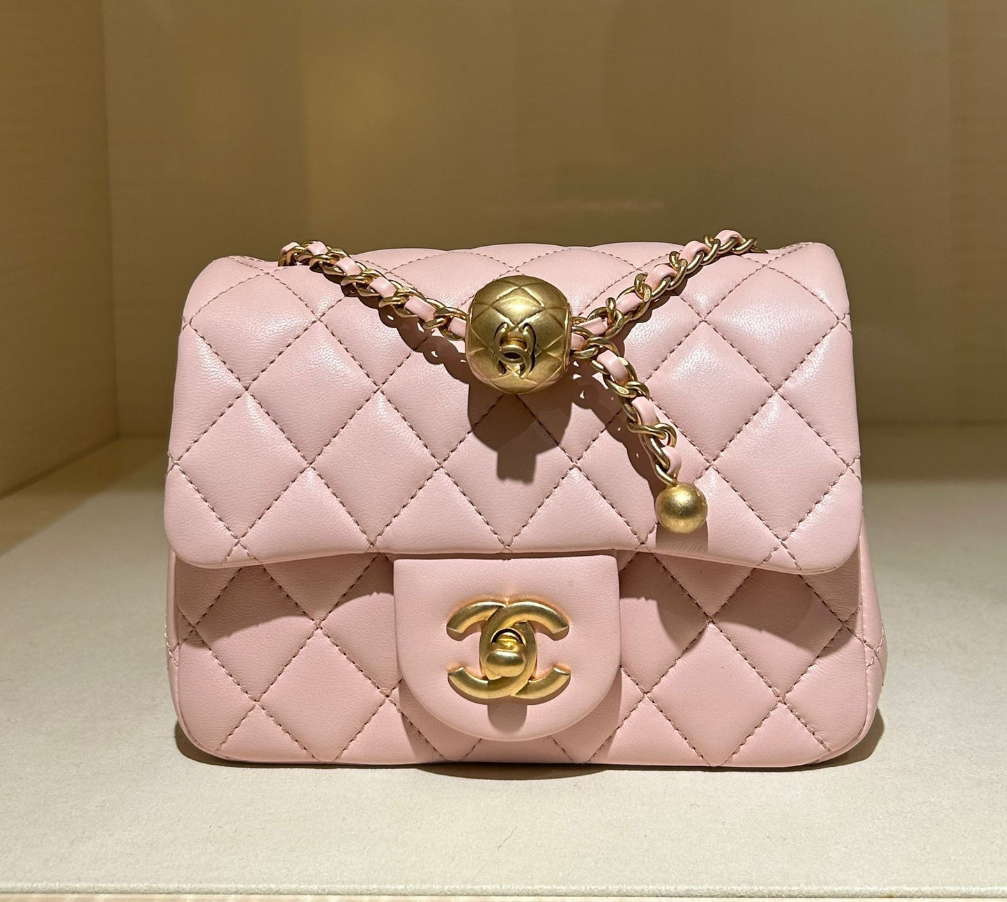 Chanel Quilted Mini Pearl Crush Flap Bag