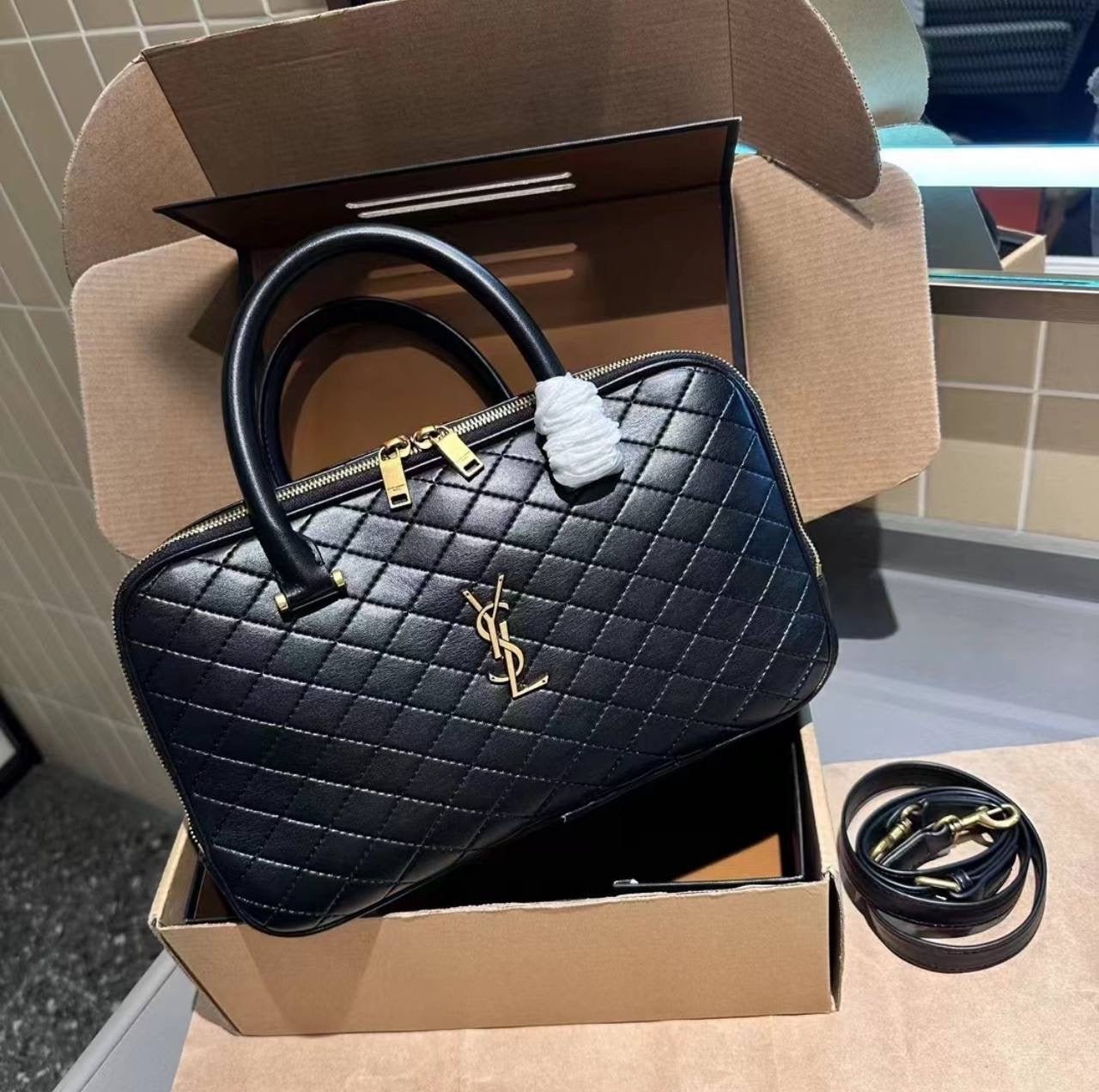YSL- SAINT LAURENT LYIA DUFFLE BAG