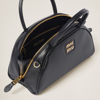 Miu Miu Beau Small Leather Bowling Bag