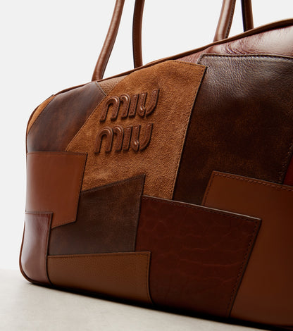 Miu Miu Patchwork Leather Tote Bag