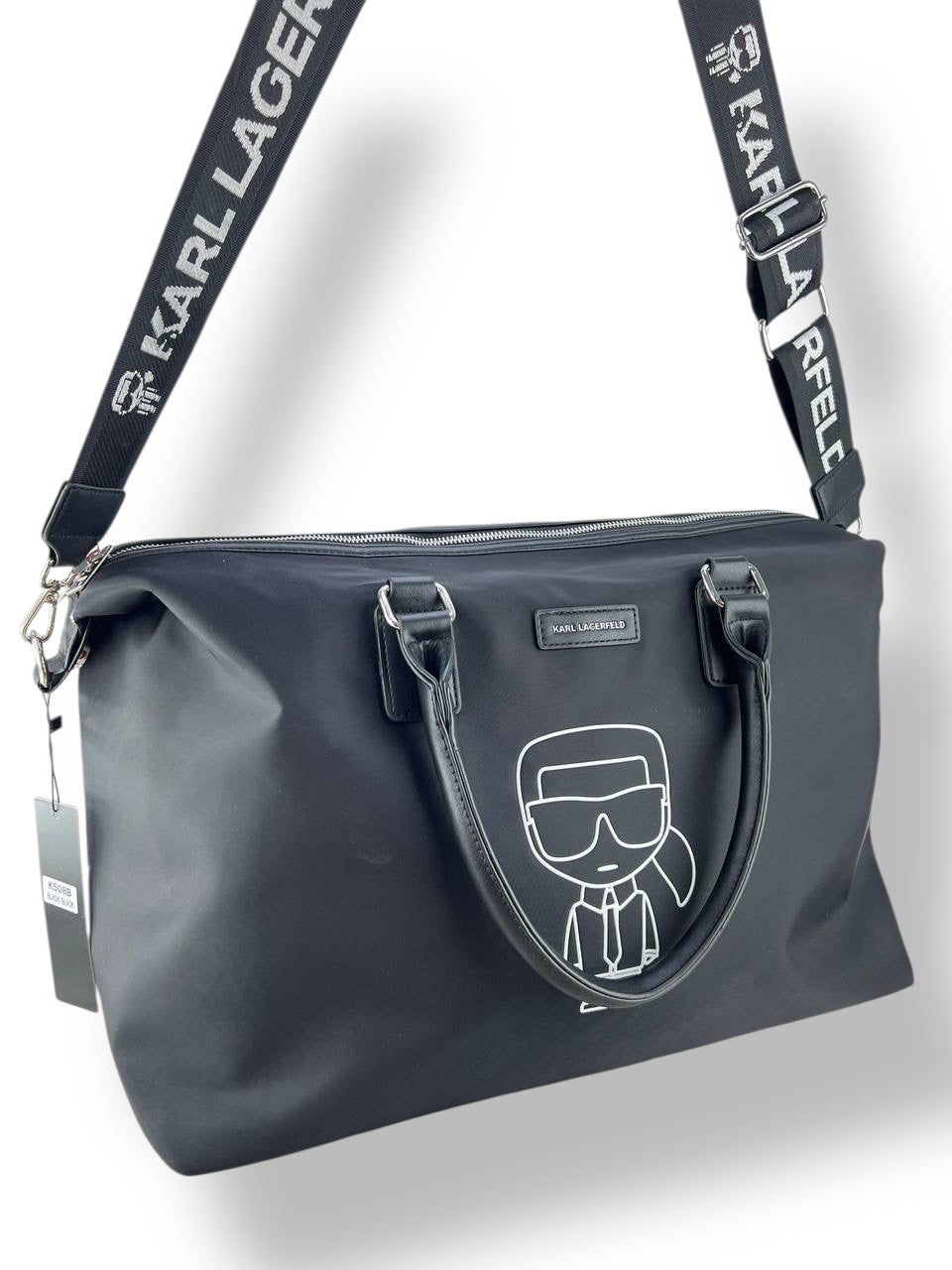 Karl Lagerfeld K/Ikonik weekender duffle bag