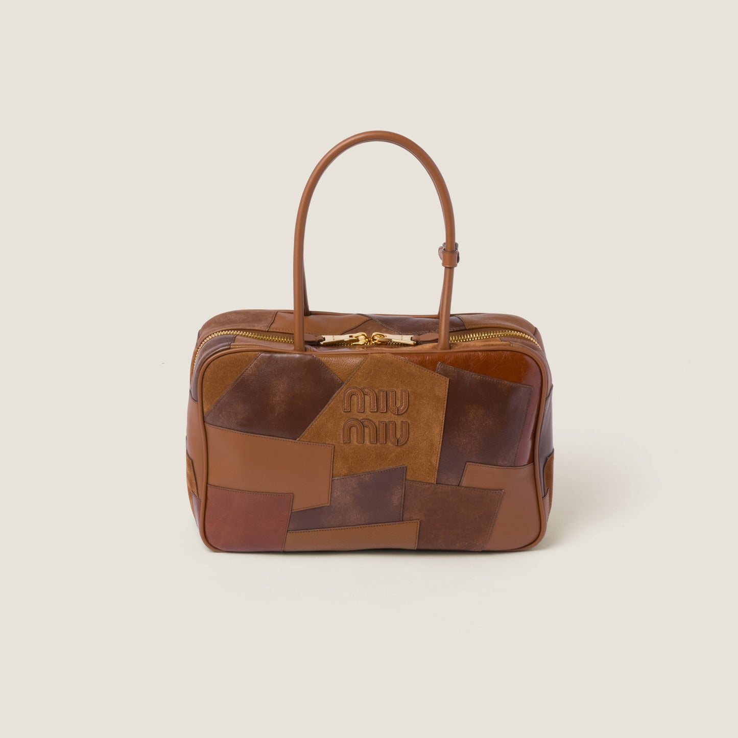 Miu Miu Patchwork Leather Tote Bag